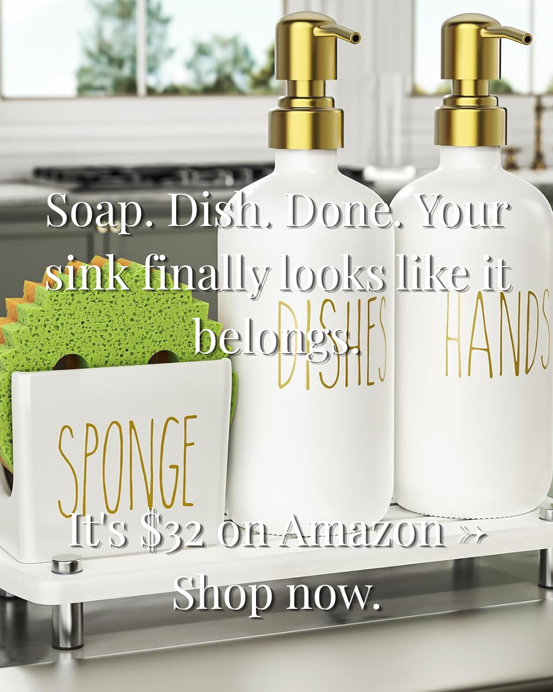 Ceramic Soap & Dish Set