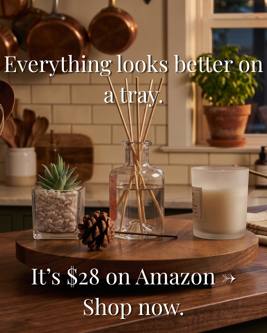 Acacia Wood Decorative Tray